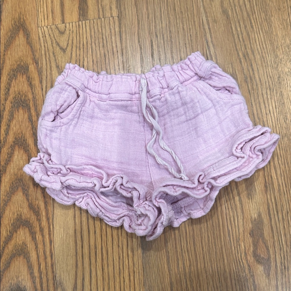 Jamie Kay Pink Ruffled Baby Shorts 6-12M